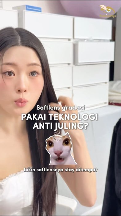 Softlens anti juling pertama di Indonesia 😍✨#softlens #softlensantijuling #kawaigankyu