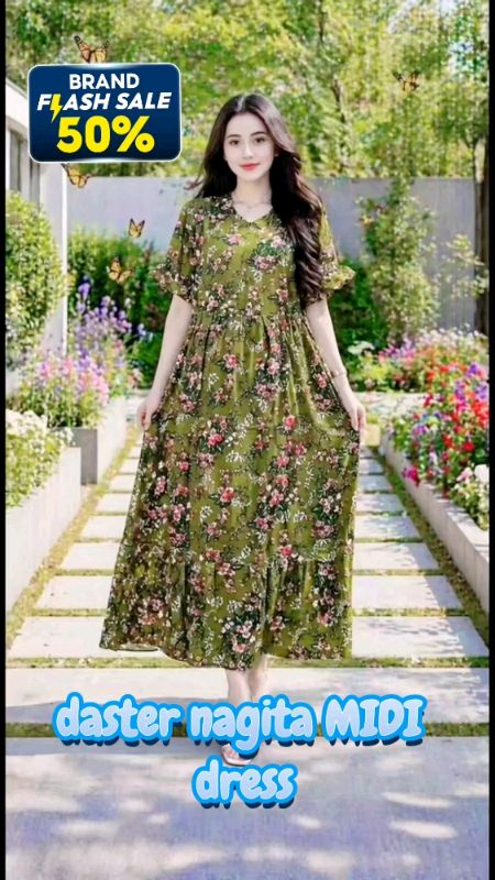 daster nagita MIDI dress daster jumbo kain adem nyerap kringat motif kekinian ukuran ld 120.muat bb45-85kg#midi#dress#daster#dasterjumbo#shoperacunmur