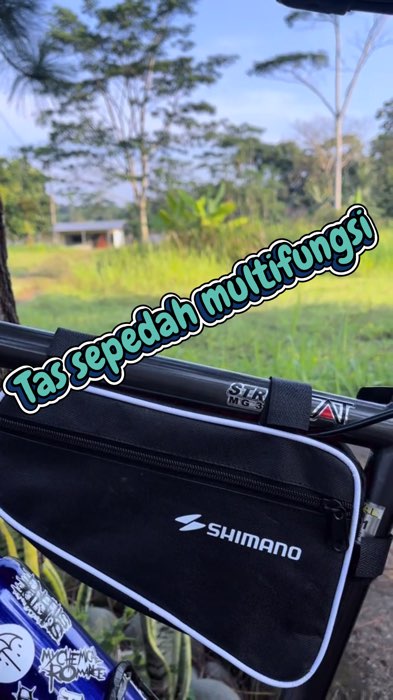 Tas sepedah multifungsi Shimano #tassepedah #tassepedamultifungsi #tassepedashimano #tassepeda #RacunShopee #PromoNonStop #shopeevideo #gajiansale