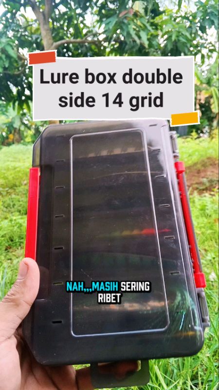 Lure box double side 14 grid #boxlure #boxdouble #lurebox #SpillBawaBerkah #PromoNonStop #GakNyeselBeliIni #RacunShopee