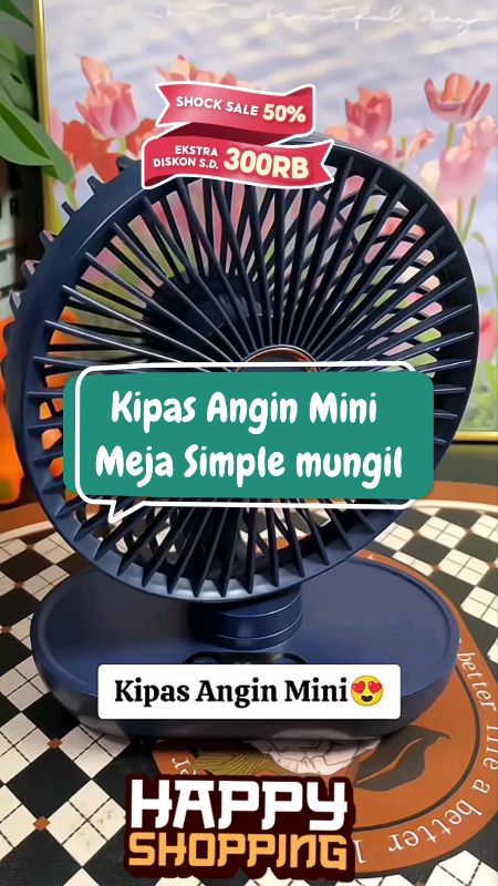 Hommo Kipas Meja Otomatis 180 Senyaap LED 6 Inci ♥️#ViralDiShopeeVideo #RacunShopee #RacunShopeeCheck #DiskonRacunShopee #Diskon50Persen