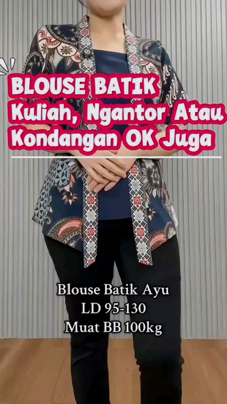#RacunShopee #SpillBawaBerkah #ShopeeLook #ShopeeCOD #FashiondiShopee #PromoNonStop #blousebatik #batikwanita #batikmodern #batikkerja #batikkondangan