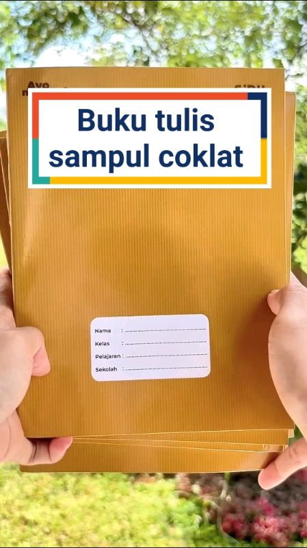 Buku tulis sampul coklat #bukutulis #bukutulissampulcoklat #ShopeeCOD #GratisOngkirRP0 #PromoNonStop #diskonshopee #66shopeefeedday