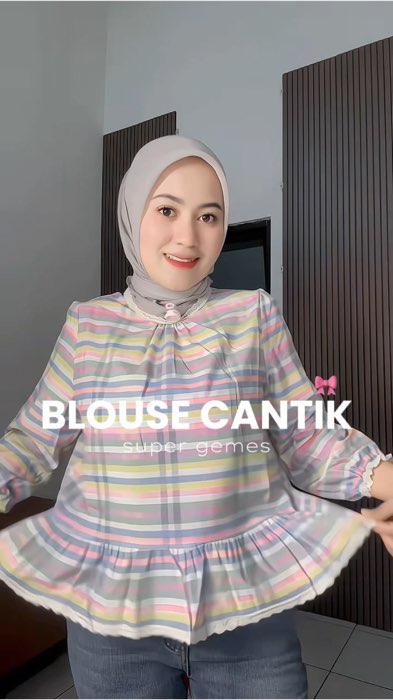 Blouse cantik!🎀🫶🏻 #blouse #blousewanita #blousecantik #atasanwanita #chicmore #blousekekinian #blousekoreanstyle