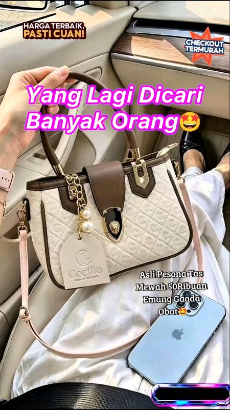 Pesona Tas Mewah Seharga Seblak😍#taswanita#tasselempang#slingbag#handbag#fashionwanita#RacunShopee#GratisOngkirRP0#Diskon50Persen#bismillahfyp#viral