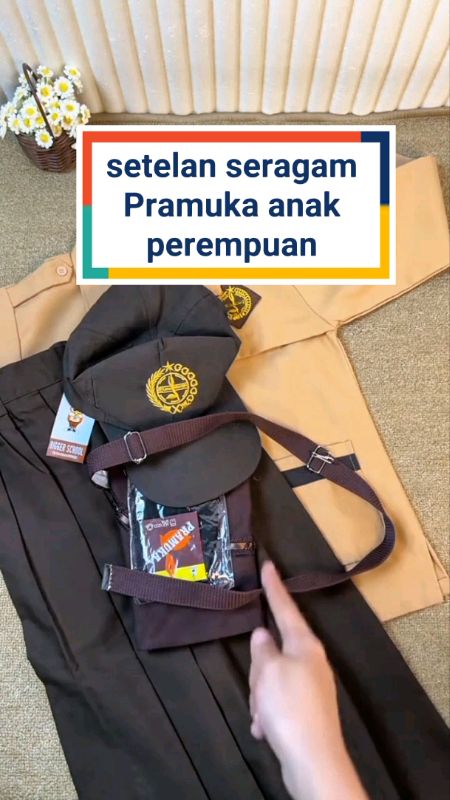 seragam Pramuka anak perempuan komplit #seragamanakperempuan #Seragampramuka #SeragamSD #seragamsekolah #ShopeeCOD #ViralDiShopeeVideo #DiskonShopee