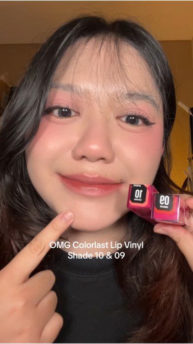 omg colorlast lip vinyl ombre shade 10 + 09 #omg #omgbeauty #omglipvinyl #lipvinyl #RacunShopee