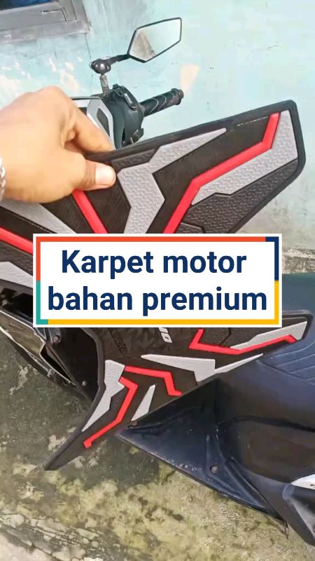 karpet motor honda vario bahan premium#karpetmotor #bahanpremium  #fyp#RacunShopee #antiselip #karetpvc #accesoriesmotor #karpetmotorvario