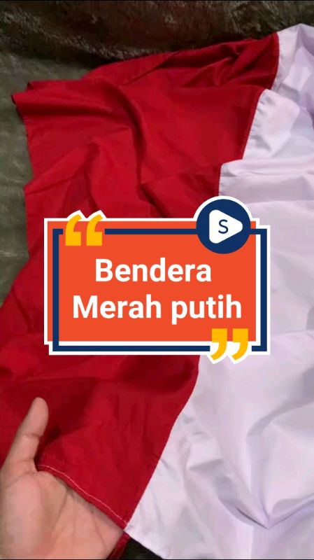 Bendera Merah Putih kain katun#😍😍😍 #benderamerahputih #promoshoope #RacunShopee