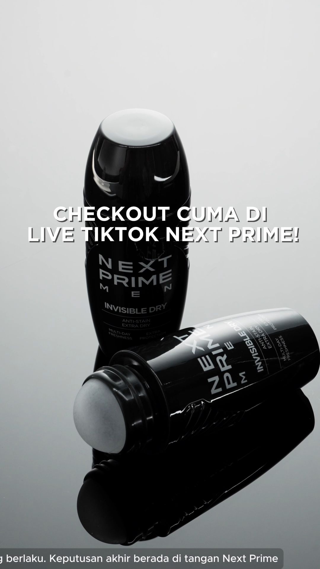 NEXTPRIME Invisible & Dry Deodorant Roll-On / Kering & Segar Hingga 48 Jam