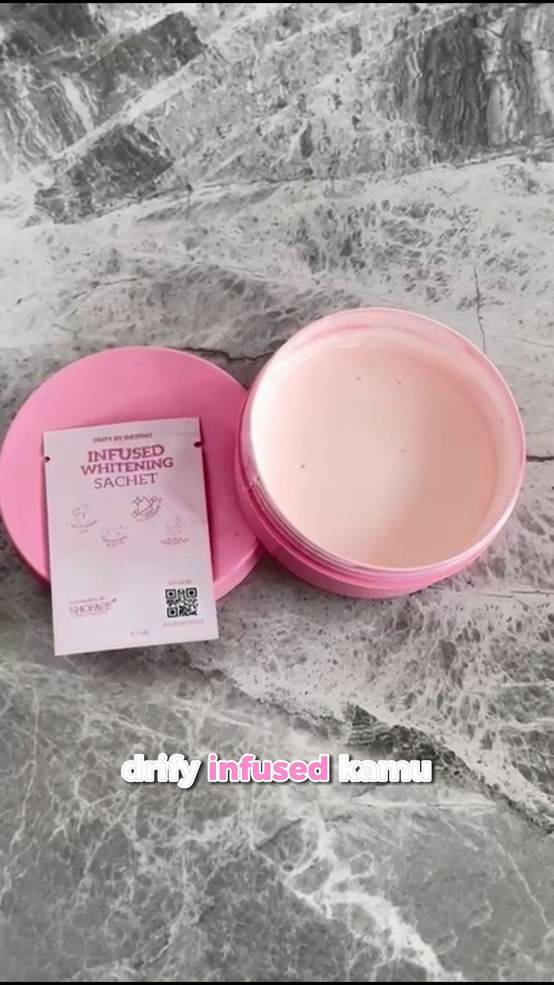 gak perlu perawatan mahal buat dapeting kulit cerah. sekarang ada infused whitening sachet drify untuk campuran bodycaremu! #drify #infusedwhitening