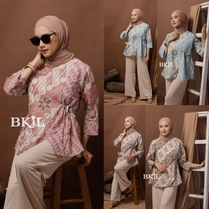BATIK WANITA MODERN MONALISA GENES M,L,XL asli PEKALONGAN