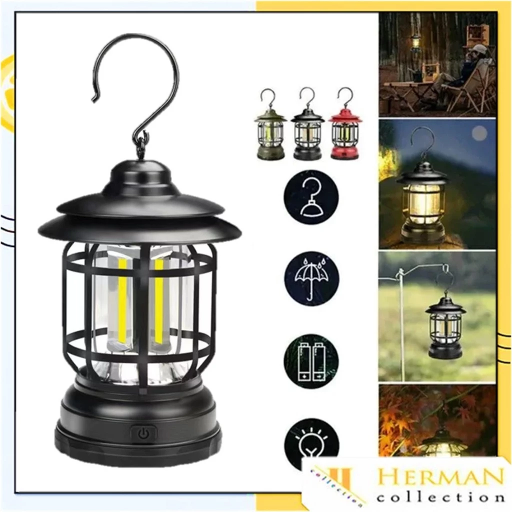 HC Lampu Lentera LED Camping Emergency Batrai Lampu Tenda Camping Emergency Lampu Darurat L-17