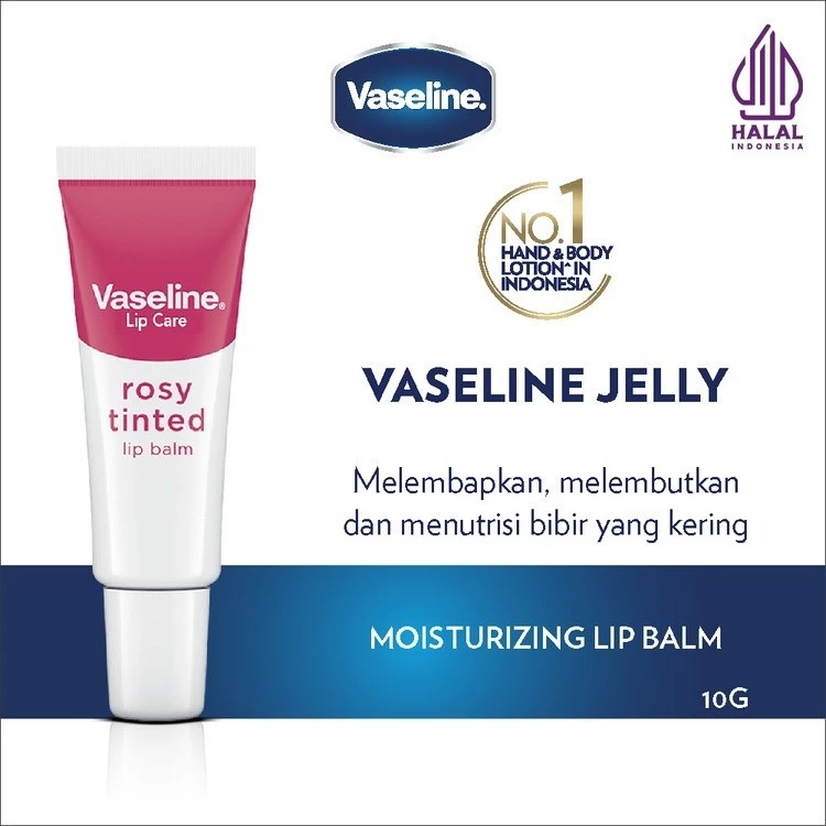 Vaseline Lip Therapy Rosy Lips - Melembabkan & Mencerahkan Bibir