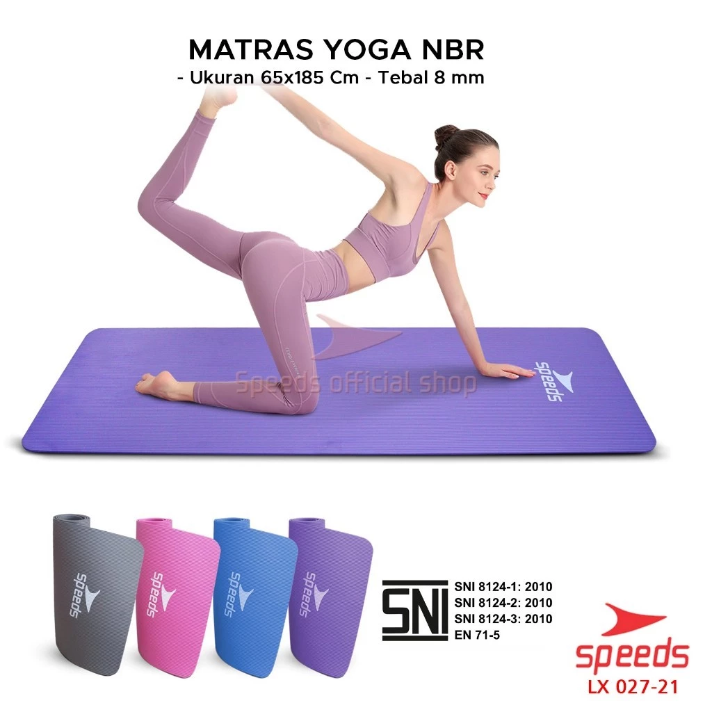 Matras Yoga untuk Senam, Gym & Meditasi! SPEEDS SNI 027-21