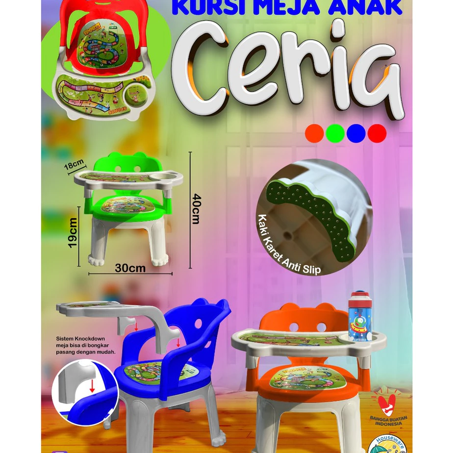 Meja Kursi Ceria Kursi Makan Bayi / Kursi Meja Makan Anak Tabitha