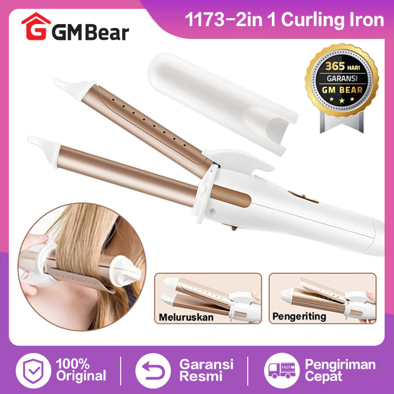 GM Bear Catokan Rambut Curly 2 in 1 1173 - Catokan Curly Catok Rambut Lurus Dan Curly