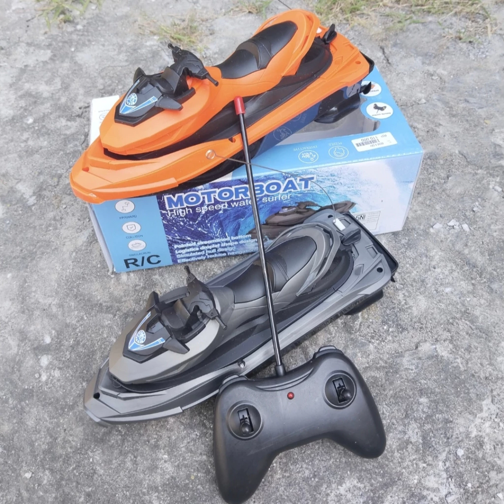 RC JET SKI Mainan Remote Control Kapal Motor Boat 0036 5 | Speed Boat Jetski Mainan Anak Laki Laki Murah Di Air Pakai Baterai | Mainan Anak RC Speed Boat Remote Control