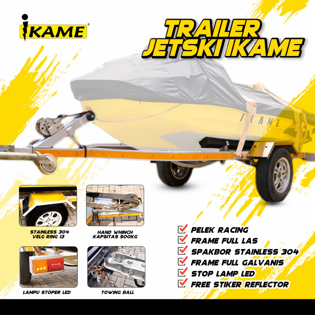 Trolley Jetski / Trailer / anhang jet ski / jetski galvanis IKAME