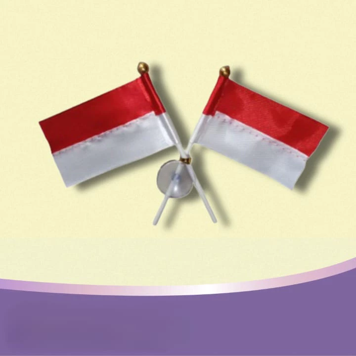 Bendera Merah Putih Tempel Mobil kaca motor hut kemerdekaan RI Dirgahayu