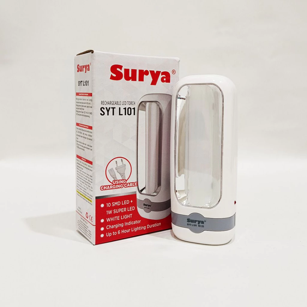 Lampu Emergency LED SURYA Lampu Senter Charge LED SYT L101 SYT L 101 SYTL101