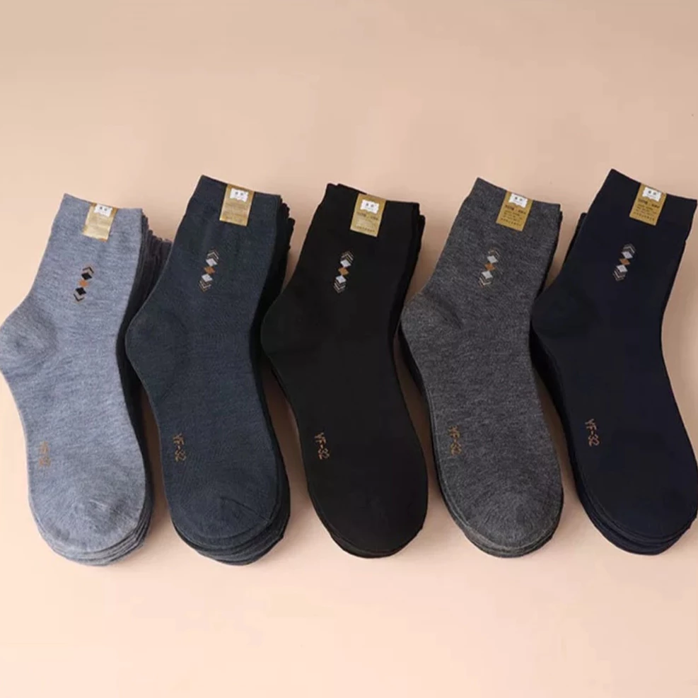 12 Pasang Kaos kaki Kerja Pria Dewasa Pendek Dibawah betis Motif Minimalis Size 39-43
