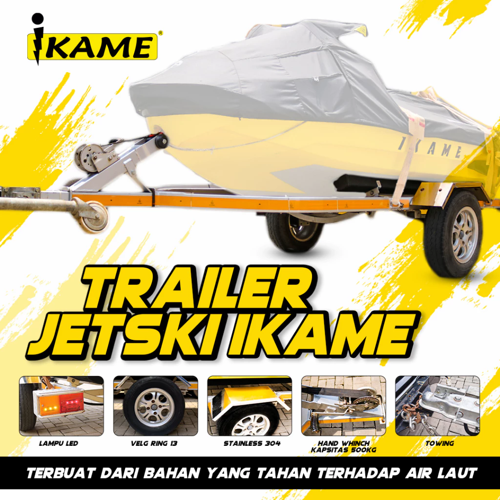 Trolly Jetski / Trolley Jetski IKAME ORIGINAL 100% RESMI / Trailer / anhang jet ski / jetski galvanis IKAME