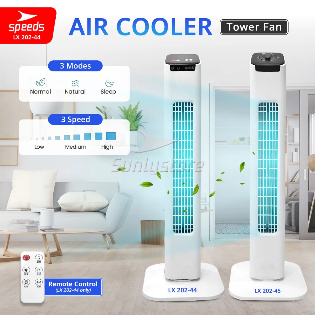 SPEEDS Air Cooler AC Mini AC Portable Kipas Cooler Pendingin Untuk Ruang Dan Kamar Rotasi Hening 202-44