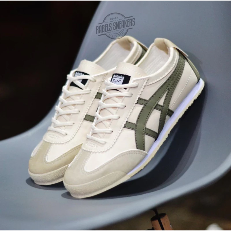 SEPATU ON1tSuK4 Tigr Mexico 66 Cre4m