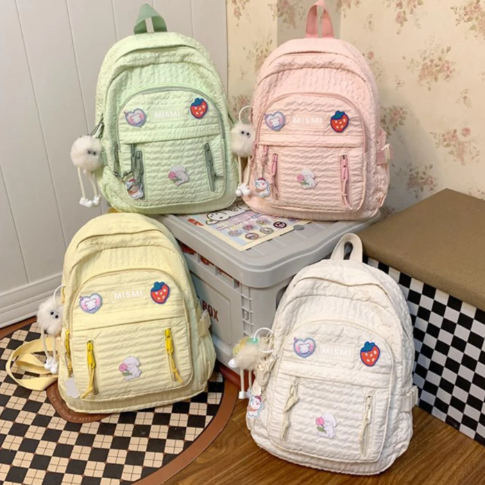 Mismi Kyra Bag Tas Ransel Wanita Korean Style Cute Backpack Sekolah Perempuan Trendy - 31Z
