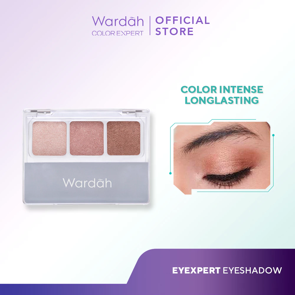 WARDAH EyeXpert Eyeshadow - 3 Warna Intense Yang Tahan Lama - Makeup