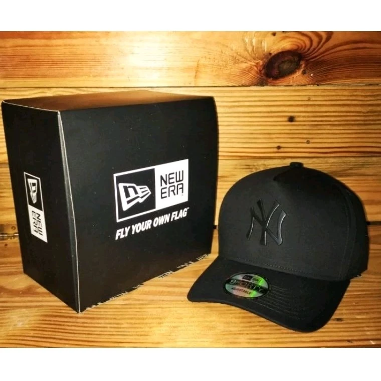 Topi Baseball Logo Besi NY Black Pria Wanita Premium Grade Mirror COD