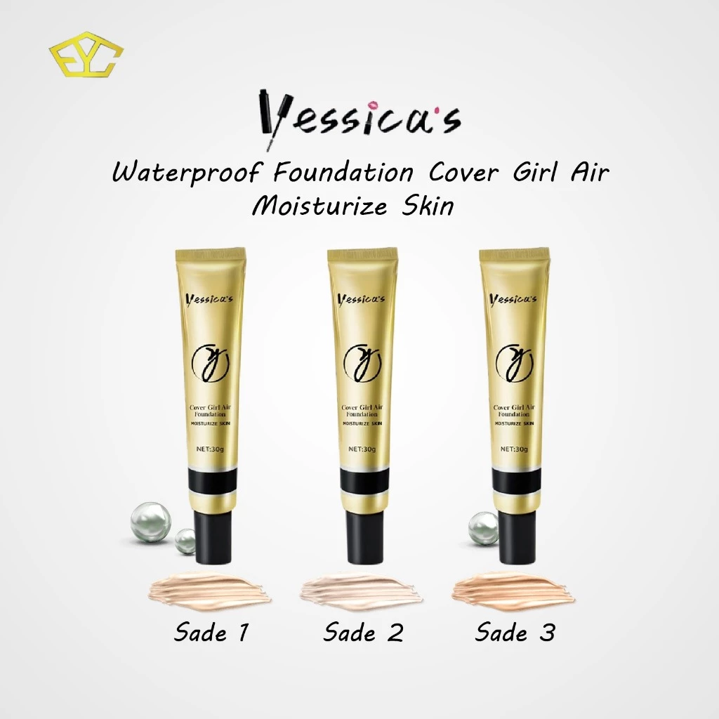 Yessica Waterproof Foundation Cover Girl Air Moisturize skin 30gr