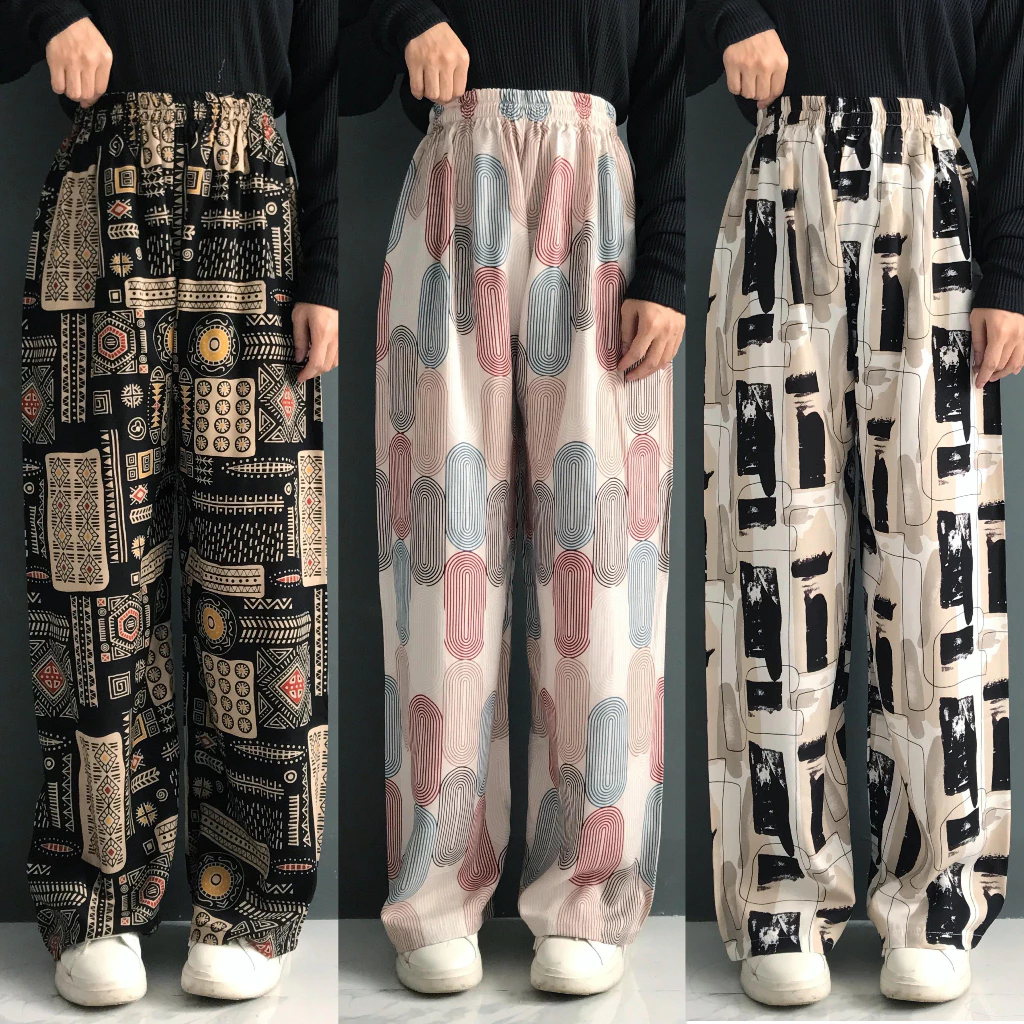 CELANA KALLYOUTFIT HOMMY PART 3 KULOT ADEM PIYAMA RAYON