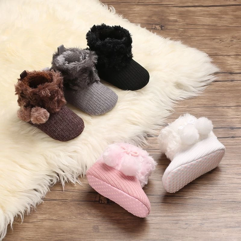 Sepatu Bayi Prewalker Boots Pom Pom 0 12 Bulan bisa COD Termurah Terbagus Terbaik