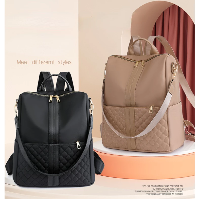 New - Tas Ransel Wanita Terbaru Tas Ransel Kulit Cewek Kekinian Cocok Untuk Semua Acara Lagi Promo!