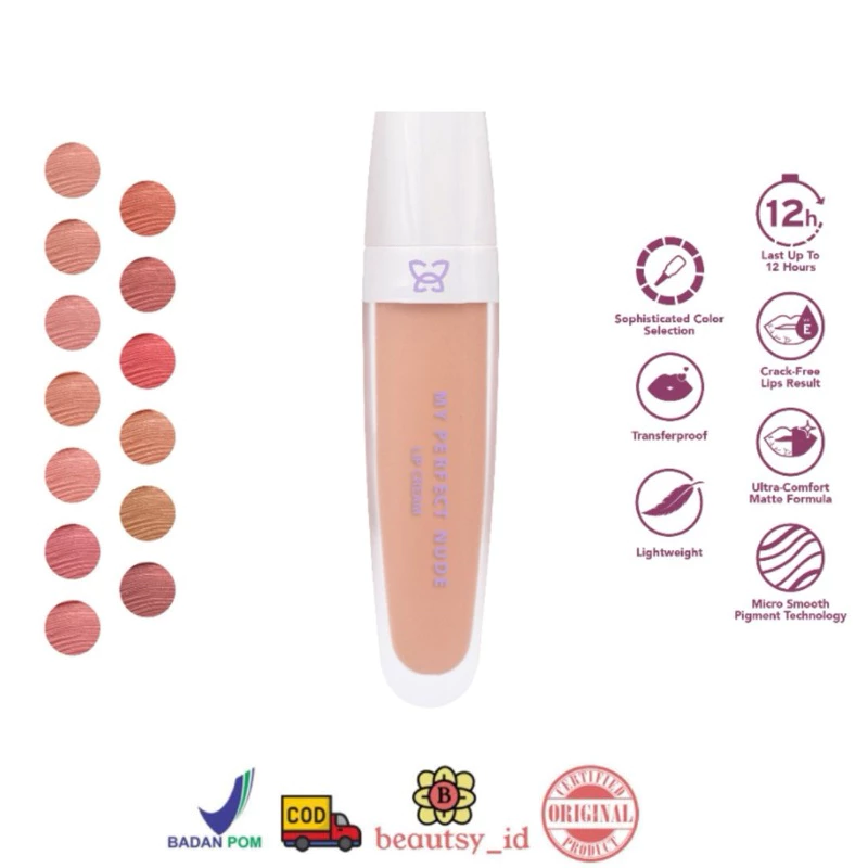 Mother of Pearl My Perfect Nude Lip Cream MOP Lipcream Lipstick Original BPOM COD