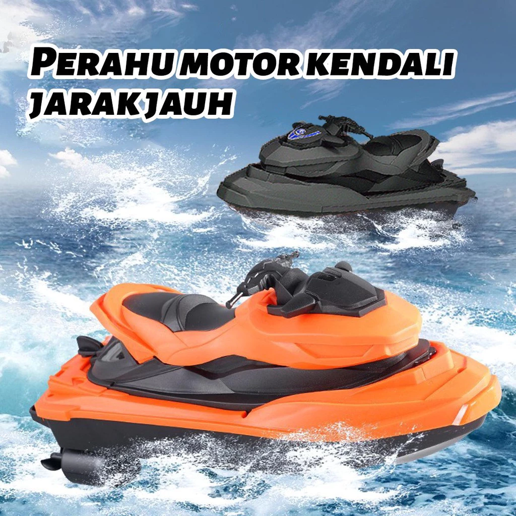 Rc Jet Ski Mainan Remote Control Speed Boat Perahu Motor Selancar Air Berkecepatan Tinggi