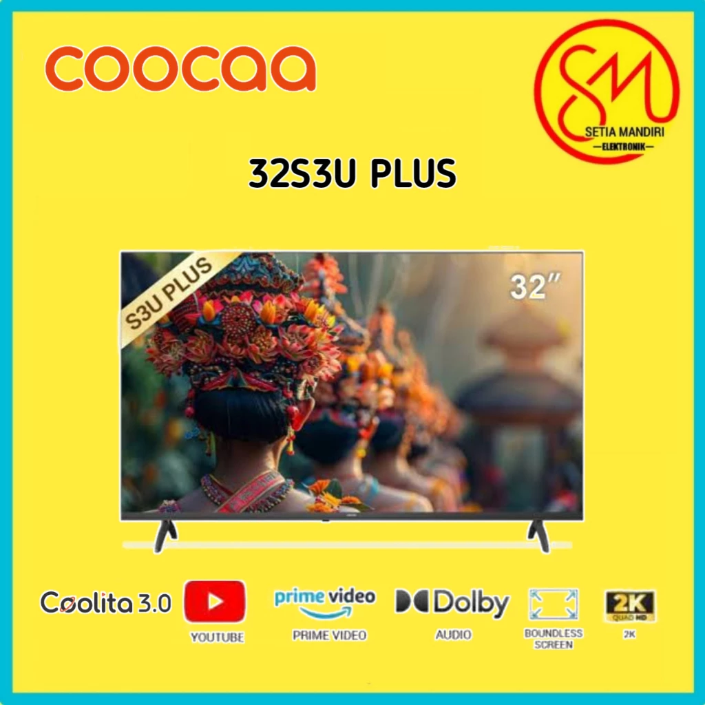 [KARGO] COOCAA 32S3U 24S3U Smart LED TV 24 dan 32 Inch HD Digital DVB Bezel Less Dolby WiFi