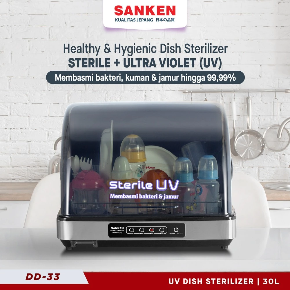 Sanken Dish Dryer Sterilizer Alat Steril Peralatan Makan DD33UV