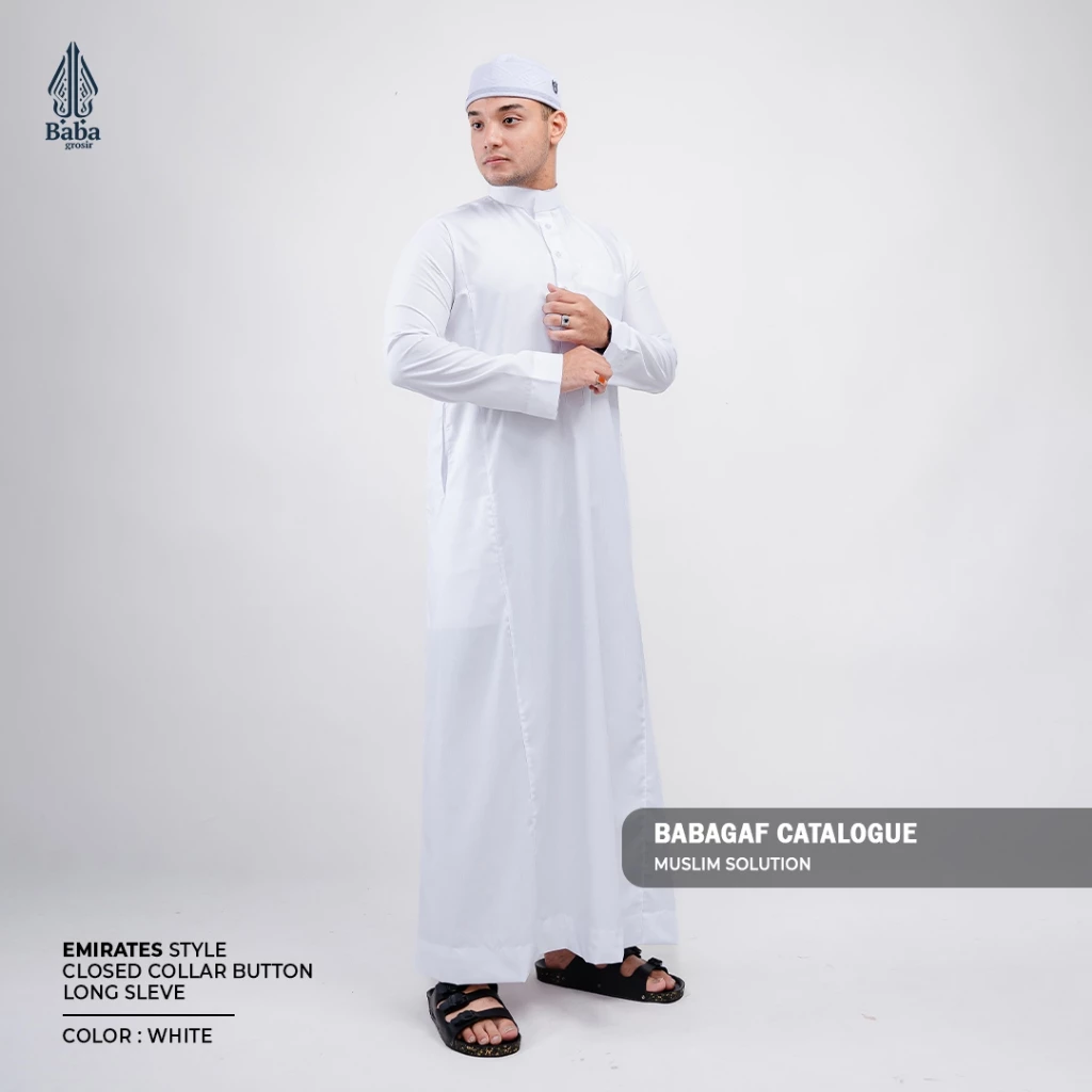 Jubah Pria Babagaf Gamis Emirates Toyobo