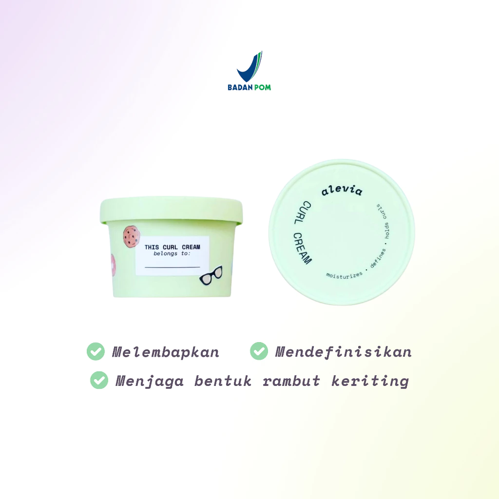 ALEVIA Curl Cream - Melembapkan dan Mendefinisikan Rambut Keriting 85gr Vitamin Rambut