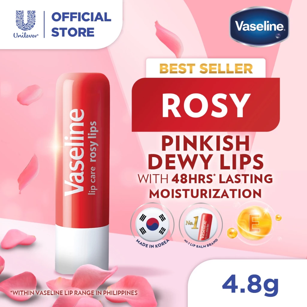 Vaseline Lip Therapy Balm Stick Rosy Lips 4.8gr - Pelembab Bibir - Lip Balm