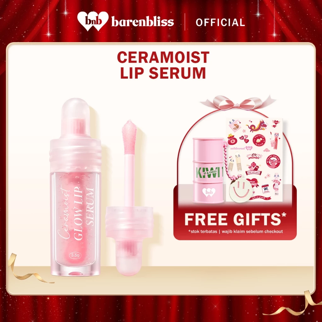 BNB barenbliss Ceramoist Glow Lip Serum [3in1 Glossy]