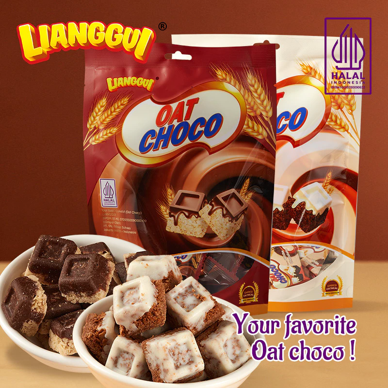 Lianggui Oat Chocolate Oatmeal Rasa Cokelat Oatmeal Rasa Cokelat Putih 90g Kue Lebaran Best Seller Enak Cemilan