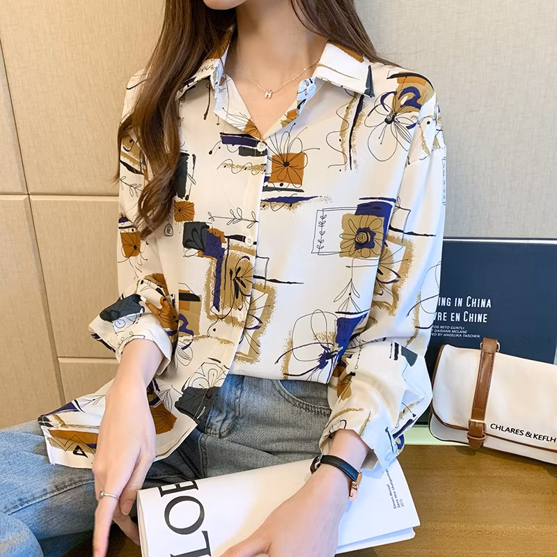 kemeja kekinian wanita korean style/KEMEJA LENGAN PANJANG CS-01