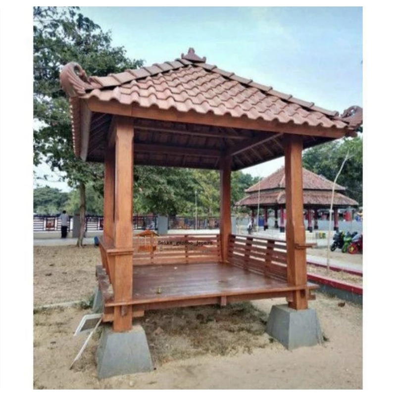 PROMO Gasebo Kayu Jati 200x200 Cm Jepara