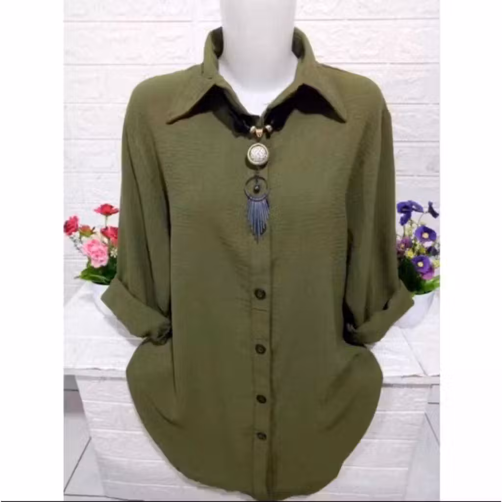 KEMEJA CRINCLE WANITA AIRFLOW