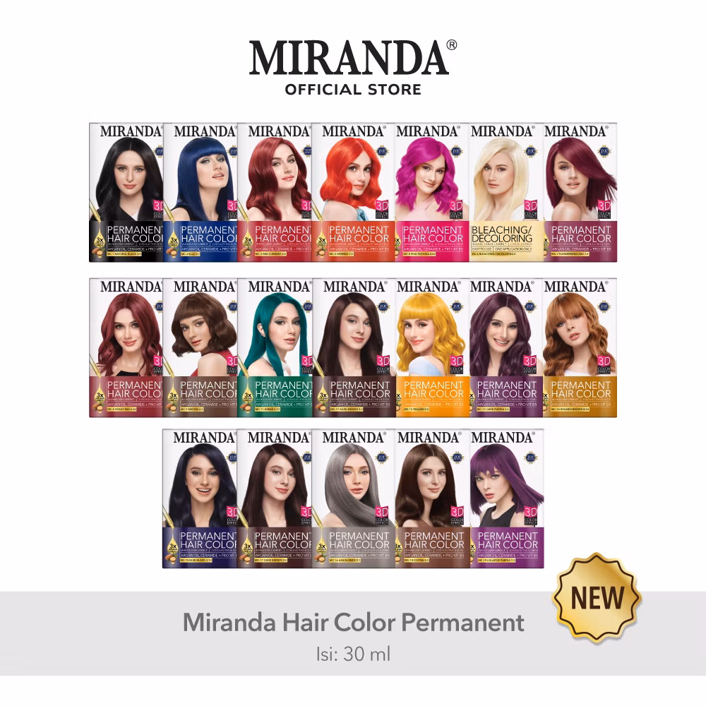 Miranda Hair Color Size [30ml] / Cat Rambut Miranda Ukuran [30ml] / Cat Rambut Permanen