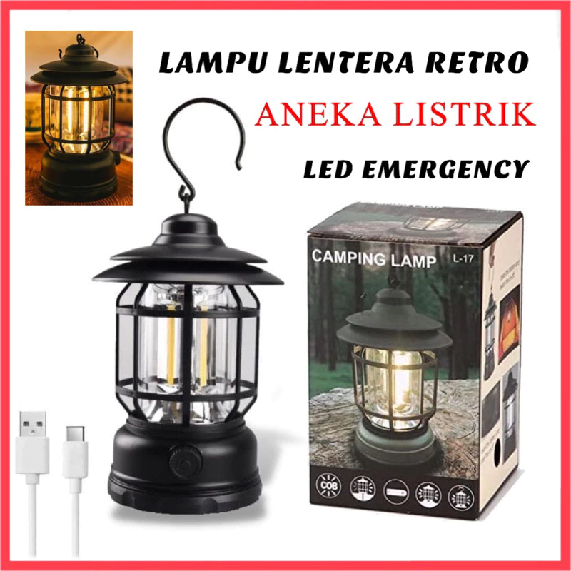 LAMPU LENTERA LED / CAMPING LAMP 3 COB LAMPU TENDA CAMPING TENT LED EMERGENCY / LAMPU CAMPING